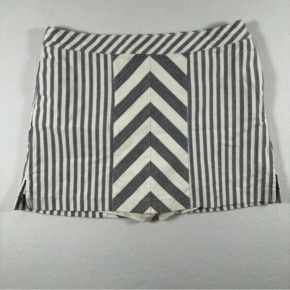 Lady Hagen Golf Skirt Built in Shirts Navy White Stripe Cotton Womens Size 12‎